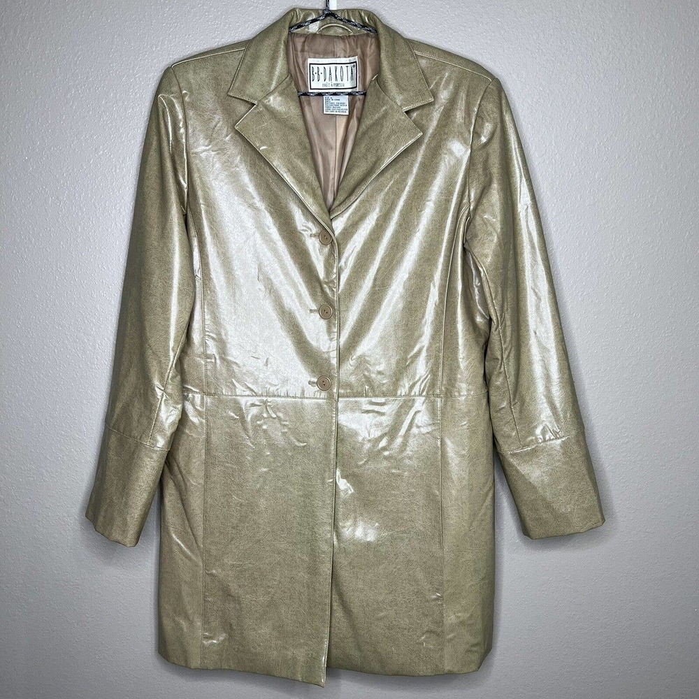 BB Dakota Metallic Trench Coat